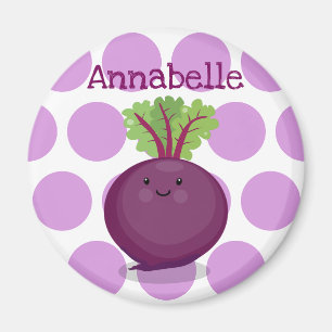 Toevallige illustratie van de paarse bietenteelt magneet