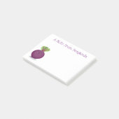 Toevallige illustratie van de paarse bietenteelt post-it® notes (Schuin)