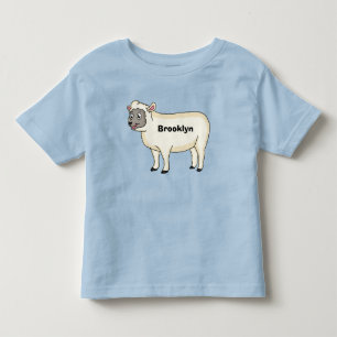 Toevallige schaapse cartoon kinder shirts