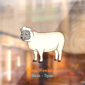 Toevallige schaapse cartoon raamsticker (Vel 2)