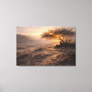 Toevlucht en Kracht | Landschapskunst | Opgespanne Canvas Afdruk
