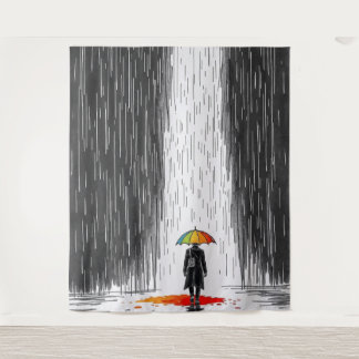 “Toevlucht in kleur” Wandkleed