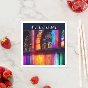 Toevluchtsoord Regenboogkerk Kunst Aangepast Servet