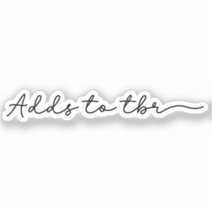 Toevoegen aan TBR Sticker