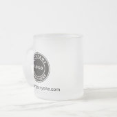 Toevoegen Bedrijfswebsite Logo Werknemer Matglas Koffiemok (Voorkant links)