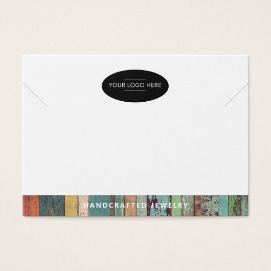 Toevoegen Business Logo QR Code Sieraden Display K Visitekaartje (Voorkant)