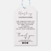 Toevoegen Logo Kleding Wasinstructies Prijs Hang Cadeaulabel (Voorkant)