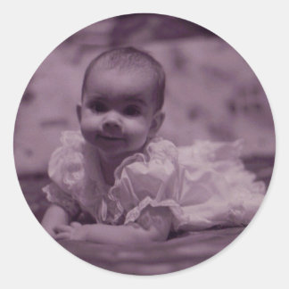 Toevoegen-uw-Eigen Fotostickers Ronde Sticker