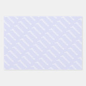 Toevoegen-uw-naam roze | Lavender Cursive Name Inpakpapier Vel (Voorkant 3)