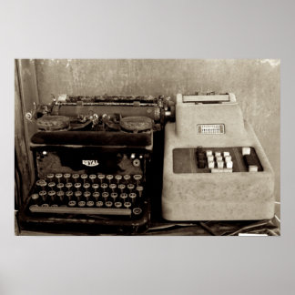 Toevoegen van machines en typemachines poster