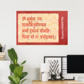 Toewijzing aan GAYATRI Mantra Poster (Thuiskantoor)