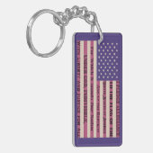 Toezegging van allegiance vlag sleutelhanger (Voorkant Links)