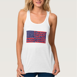 Toezegging van Allegience American Flag Tanktop