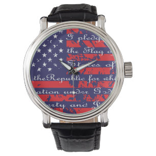 Toezegging van de Amerikaanse vlag Horloge