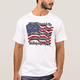 Toezegging van legitiem met Amerikaanse vlag T-shirt