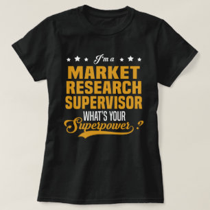 Toezichthouder voor marktonderzoek t-shirt