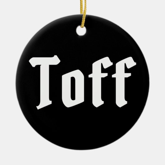 Toff Keramisch Ornament (Voorkant)