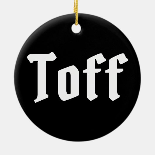 Toff Keramisch Ornament (Achterkant)