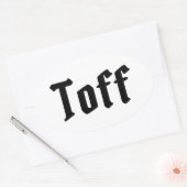 Toff Ovale Sticker (Envelop)