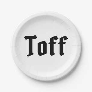 Toff Papieren Bordje