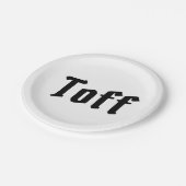 Toff Papieren Bordje (Gekanteld)