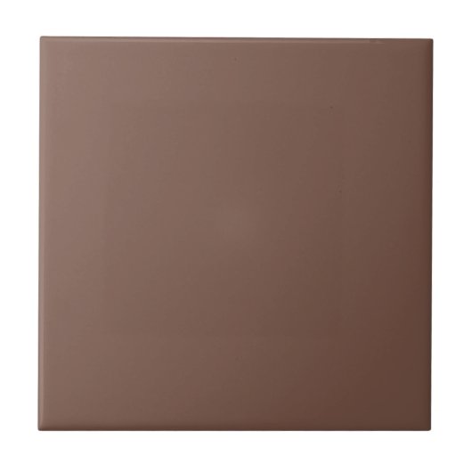 Toffee Bruin Stevige Kleur | Klassiek Elegant Tegeltje (Voorkant)