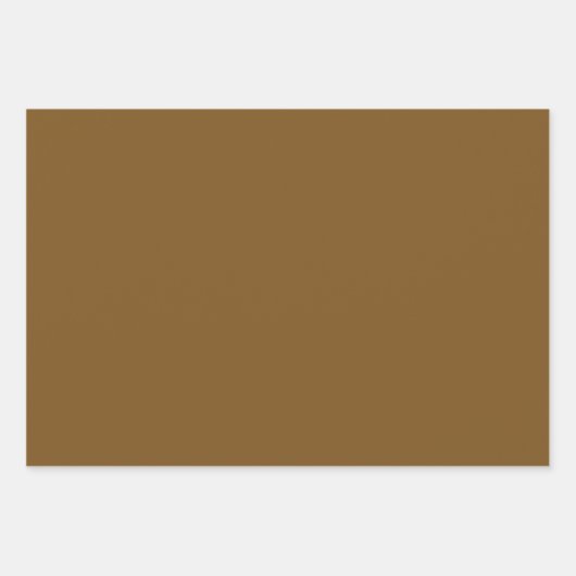 Toffee Crunch effen kleur | Klassiek | Elegant Inpakpapier Vel (Voorkant 2)