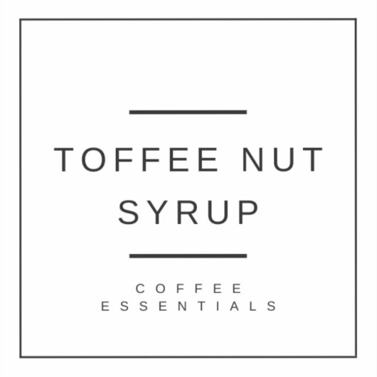 Toffee Nut Siroop Sticker (Voorkant)