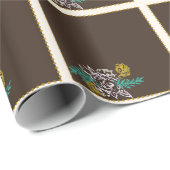 Toffee Roos Cadeaupapier (Rol Hoek)