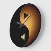 toffee yin yang grote klok (Hoek)