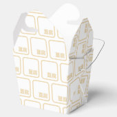 Tofu 豆 ~ Japans Kanji/Chinees Hanzi Karakter Bedankdoosjes (Geopend)