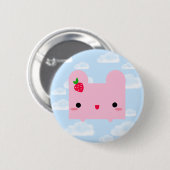 Tofu Bunny Ronde Button 5,7 Cm (Voorkant /achterkant)