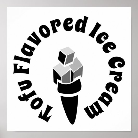 Tofu gearomatiseerde ijskap poster (Voorkant)