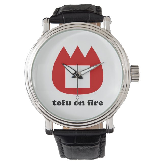 📛 tofu in brand horloge (Voorkant)