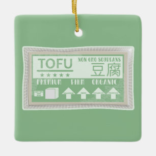 Tofu Pop art food verpakking Keramisch Ornament