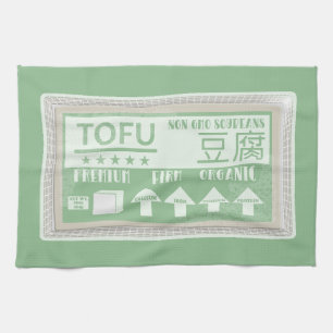 Tofu Pop art food verpakking Theedoek