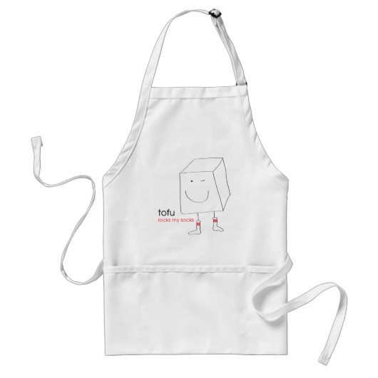 Tofu Rocks My Socks - Apron Standaard Schort (Voorkant)