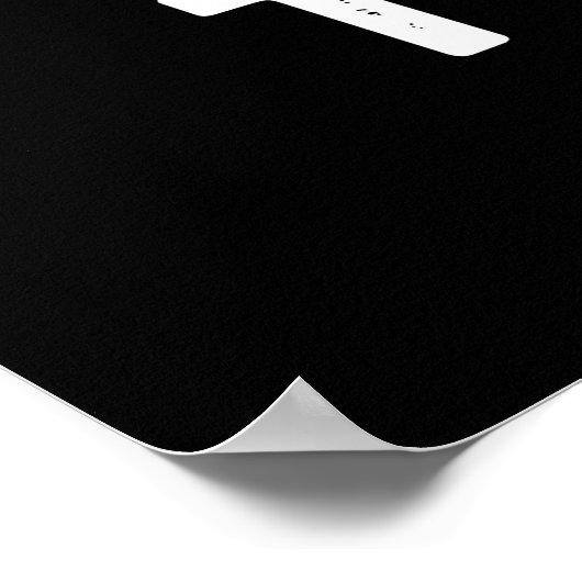 Tofut Funny Tofu Pun Dark BG Poster (Hoek)