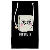 Tofuut Funny Farting Tofu Pun Dark BG Klein Cadeauzakje (Voorkant)