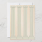 Toga Party Birthday Ivy Scroll Ancient Roman Kaart (Achterkant)