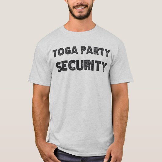Toga Party Security T-shirt (Voorkant)
