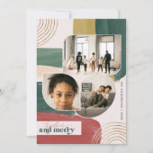 Together en Merry | Moderne Abstracte kerstfoto (Voorkant)