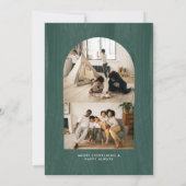 Together en Merry | Moderne Abstracte kerstfoto (Achterkant)