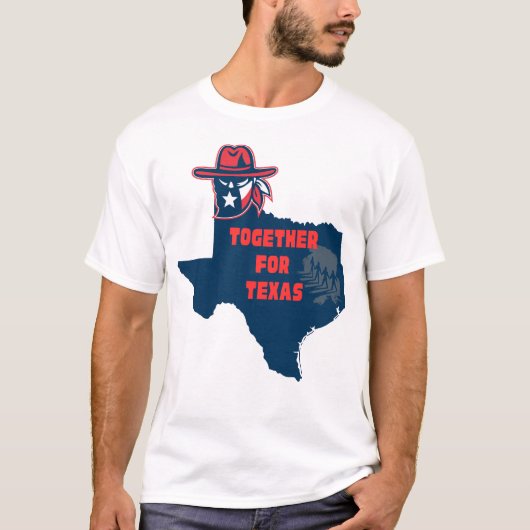 Together for Texas T-Shirt – Unity Pride Tee  (Voorkant)