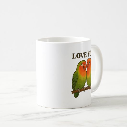 Together Forever Lovebirds - Mugs & Cups Koffiemok (Voorkant rechts)