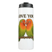Together Forever Lovebirds Thermal Tumbler Thermosbeker (Voorkant)