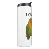 Together Forever Lovebirds Thermal Tumbler Thermosbeker (Gedraaid links)