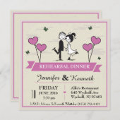 Together Groom & Bride Uitnodiging (Voorkant / Achterkant)