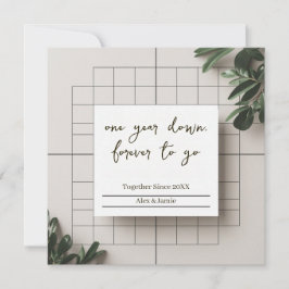 Together Since 20XX Personalized Couple  Kaart