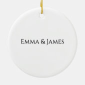 Together Since Year Modern Porsonalized Couple Keramisch Ornament (Achterkant)